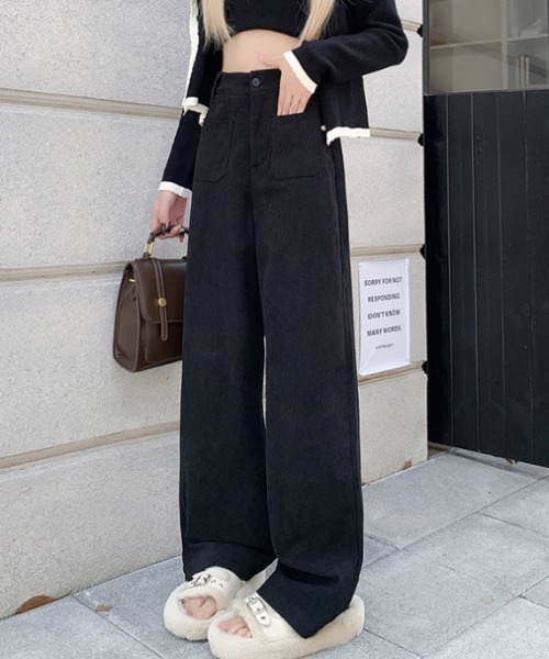 SHEPP(シープ)の「コーデュロイストレートパンツ(その他パンツ・レディース・ベージュ/ホワイト/ブラウン/ブラック・M/S)」の2枚目の写真