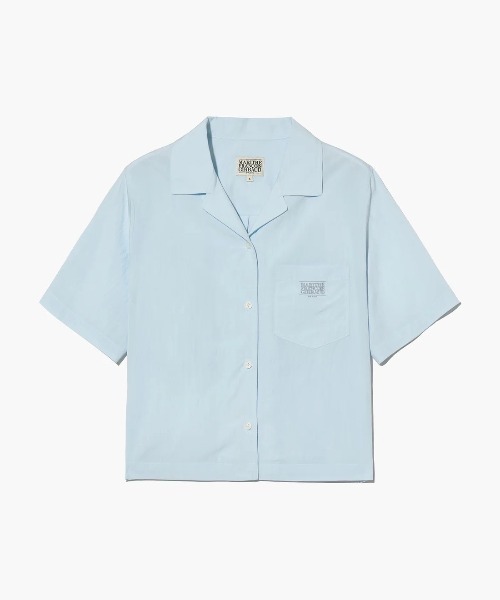 MARITHE + FRANCOIS GIRBAUD(マリテフランソワジルボー)の「W SUMMER COTTON CROP SHIRT(シャツ/ブラウス・レディース・アイボリー/ブルー系・SMALL/MEDIUM)」の12枚目の写真