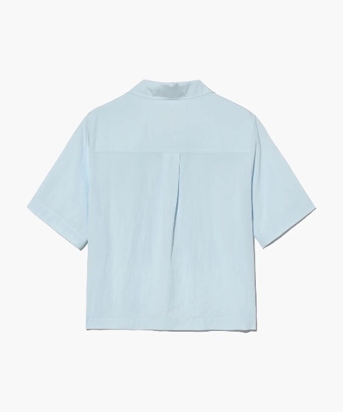 MARITHE + FRANCOIS GIRBAUD(マリテフランソワジルボー)の「W SUMMER COTTON CROP SHIRT(シャツ/ブラウス・レディース・アイボリー/ブルー系・SMALL/MEDIUM)」の13枚目の写真