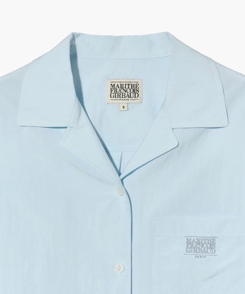 MARITHE + FRANCOIS GIRBAUD(マリテフランソワジルボー)の「W SUMMER COTTON CROP SHIRT(シャツ/ブラウス・レディース・アイボリー/ブルー系・SMALL/MEDIUM)」の14枚目の写真