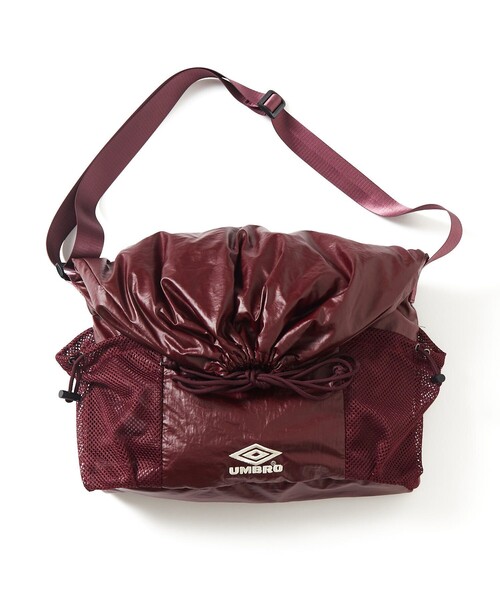 UMBRO(アンブロ)の「UMBRO/アンブロ SP Coating Nylon Shoulder Bag/別注 コーティングナイロン ショルダーバッグ(ショルダーバッグ・メンズ・チャコールグレー/ブラック/ワインレッド・ONE SIZE)」の9枚目の写真