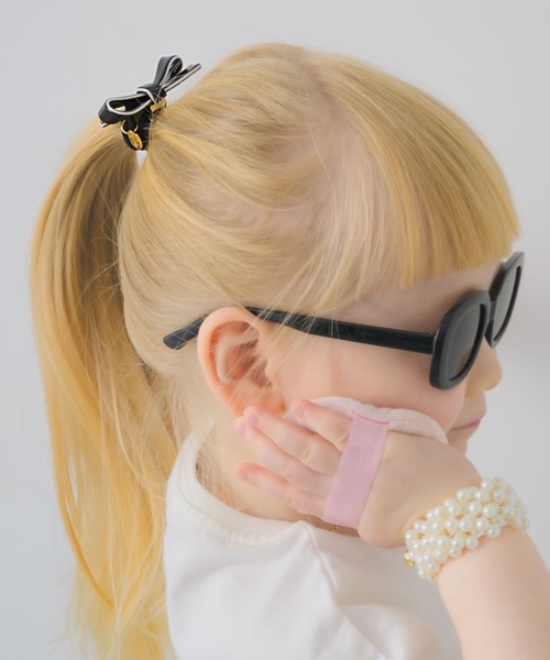 muku（ムク）の「HAIR TIE/RIBBON（ヘアゴム・レディース・アイボリー/ブラック・FREE）」の8枚目の写真