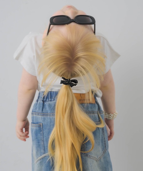 muku（ムク）の「HAIR TIE/RIBBON（ヘアゴム・レディース・アイボリー/ブラック・FREE）」の11枚目の写真