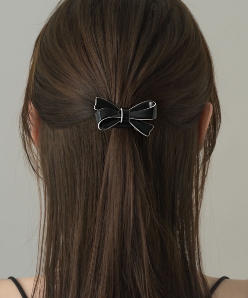 muku（ムク）の「HAIR TIE/RIBBON（ヘアゴム・レディース・アイボリー/ブラック・FREE）」の16枚目の写真