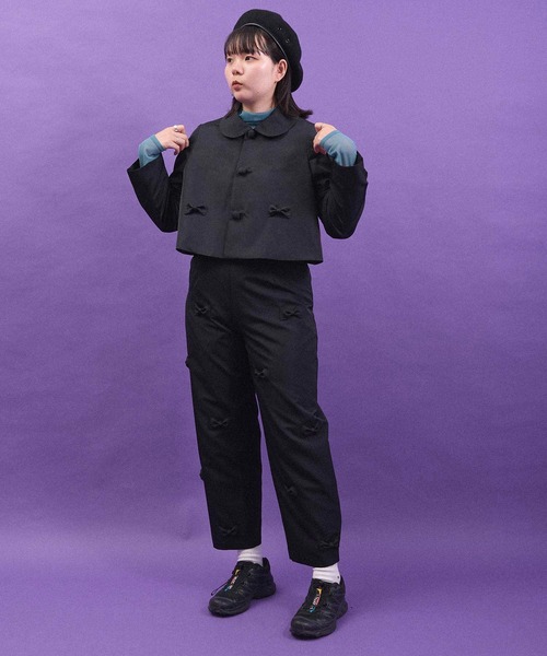 I am I in fact...（アイアムアイインファクト）の「BLACK RIBBON ジャケット（その他アウター・レディース・ブラック・FREE）」の9枚目の写真