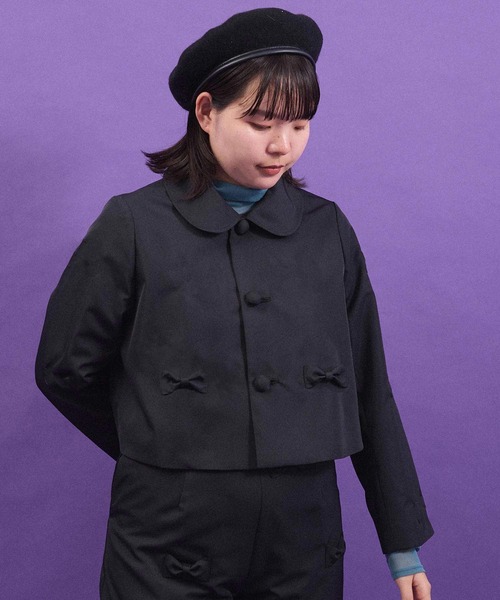 I am I in fact...（アイアムアイインファクト）の「BLACK RIBBON ジャケット（その他アウター・レディース・ブラック・FREE）」の14枚目の写真