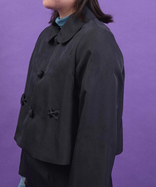 I am I in fact...（アイアムアイインファクト）の「BLACK RIBBON ジャケット（その他アウター・レディース・ブラック・FREE）」の4枚目の写真