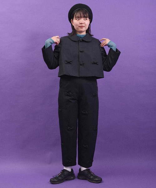 I am I in fact...（アイアムアイインファクト）の「BLACK RIBBON ジャケット（その他アウター・レディース・ブラック・FREE）」の15枚目の写真