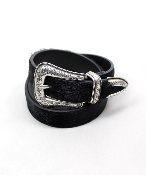 Wrangler（ラングラー）の「Wrangler / HAIR ON HIDE BELT / WA1009（ベルト・メンズ・ブラック/その他・30/34）」の7枚目の写真