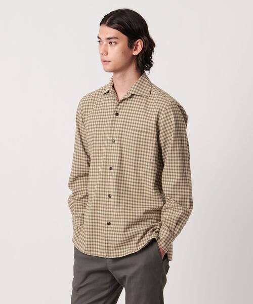 ALBIATE オンブレチェック CPOシャツ