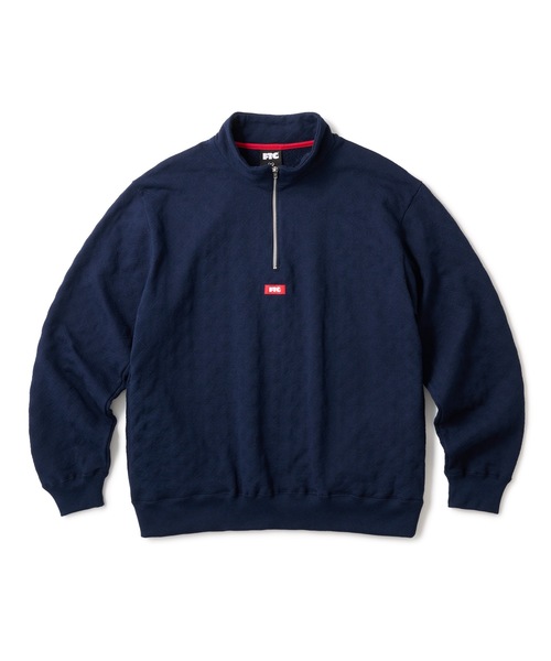 FTC（エフティーシー）の「QUILTED HALF ZIP SWEATSHIRT（スウェット・メンズ・グレー/ブラック/ネイビー・MEDIUM/LARGE/X-LARGE/SMALL）」の3枚目の写真