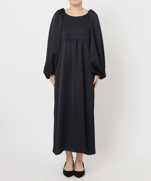 VERMEIL par iena(ヴェルメイユパーイエナ)の「ジョーゼットワンピース(ワンピース・レディース・ネイビー・38/36)」の20枚目の写真