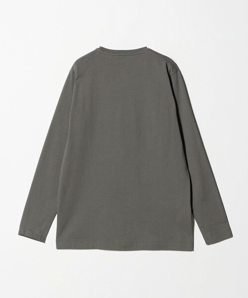 LONG FIBER COTTON クリア クルーネック 長袖 Tシャツ（Tシャツ