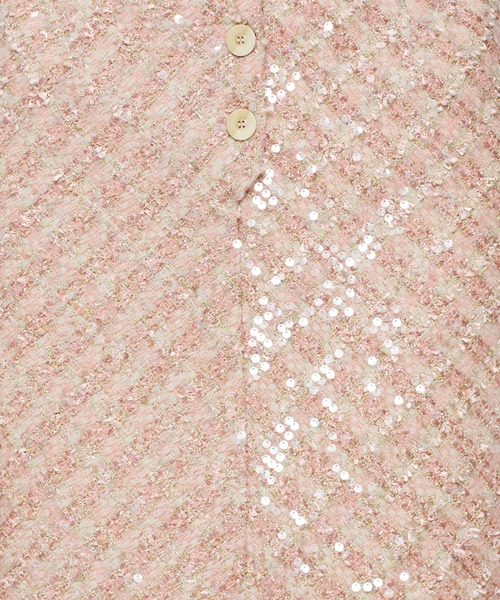 ME COUTURE(ミークチュール)の「ツイードビスチェセットスカート(スカート・レディース・ピンク/ベージュ・1/0)」の7枚目の写真