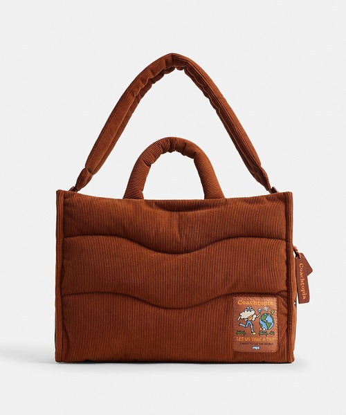 新品　coach コーチトピア　ループトート　ウェイビーキルティング　バッグ コーチトピア ループ トート・ウェイビー キルティング・コーデュロイ