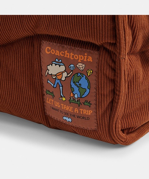 コーチトピア ループ トート・ウェイビー キルティング・コーデュロイ