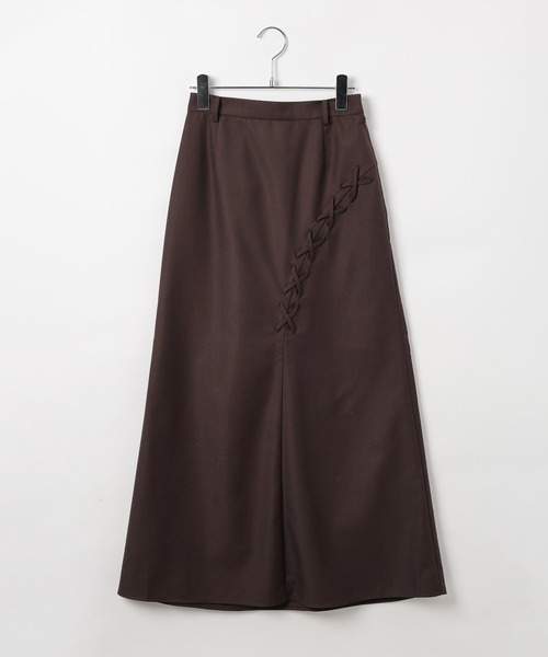 PAGEBOY（ページボーイ）の「レースアップアソートナロースカート（スカート・レディース・ブラウン/グレー系その他/ブラック・FREE）」の13枚目の写真