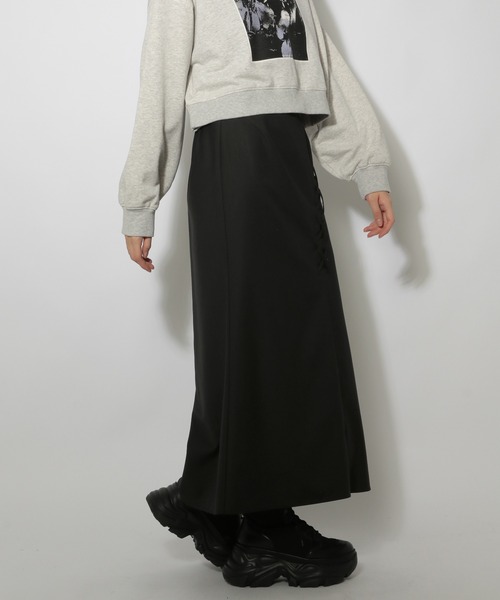 PAGEBOY（ページボーイ）の「レースアップアソートナロースカート（スカート・レディース・ブラウン/グレー系その他/ブラック・FREE）」の21枚目の写真