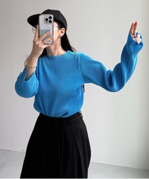 【セルフカット可能】daily daily super stretch pleats tops / デイリーデイリースーパーストレッチプリーツトップス
