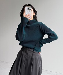 【セルフカット可能】daily daily super stretch pleats tops / デイリーデイリースーパーストレッチプリーツトップス