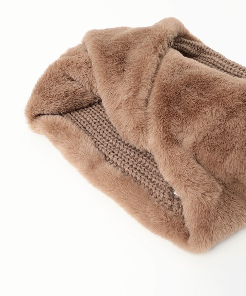 ニット × ファー スヌード（ネックウォーマー/スヌード）｜BEAMS HEART