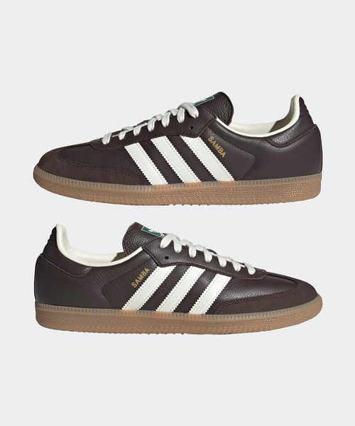 【adidas sambaOGスニーカー】 Adidas Samba OG EI I Cloud White Core Black Low Top Shoes