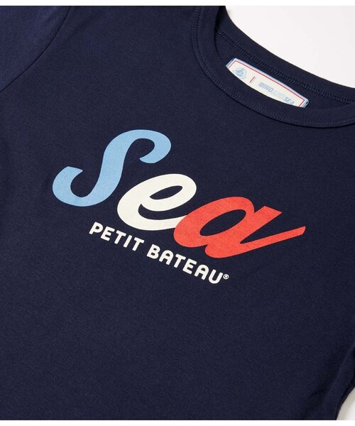 PETIT BATEAU（プチバトー）の「Ｗ＆Ｓプリント半袖Ｔシャツ（Tシャツ/カットソー・キッズ・ホワイト/ピンク/ネイビー・8YEAR/4YEAR/6YEAR/10YEAR/5YEAR）」の11枚目の写真