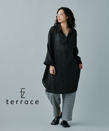 フラッフィーガーゼスキッパーロングシャツ