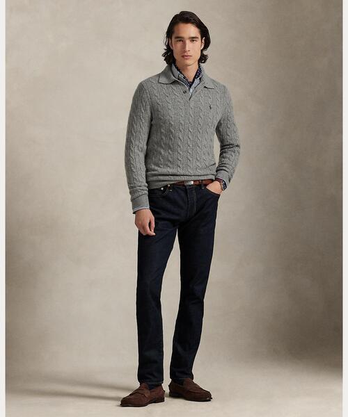ケーブルニット ウールカシミヤ セーター（ニット/セーター）｜POLO