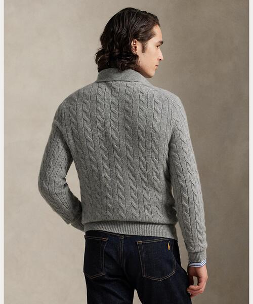 ケーブルニット ウールカシミヤ セーター（ニット/セーター）｜POLO