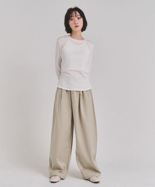 FMiBL（ファミル）の「ホルターネックトップス（Tシャツ/カットソー・レディース・グレー/ホワイト/ブラック・FREE）」の17枚目の写真