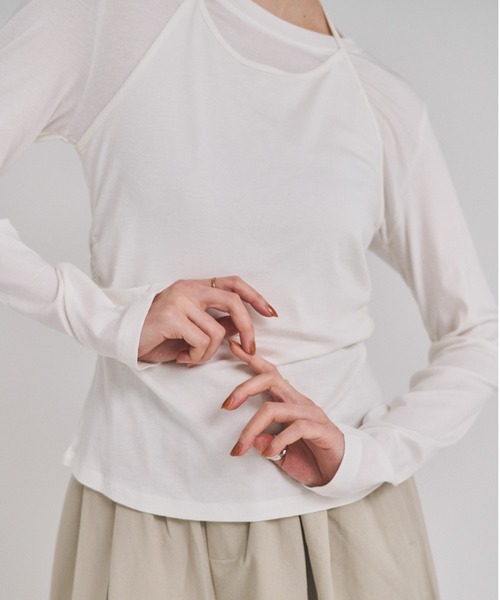 FMiBL（ファミル）の「ホルターネックトップス（Tシャツ/カットソー・レディース・グレー/ホワイト/ブラック・FREE）」の18枚目の写真