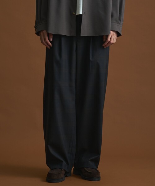 美品★パブリックトウキョウ　ワイドスラックス　ネイビー　S ハイスタンダードデイリースラックス（スラックス）｜PUBLIC