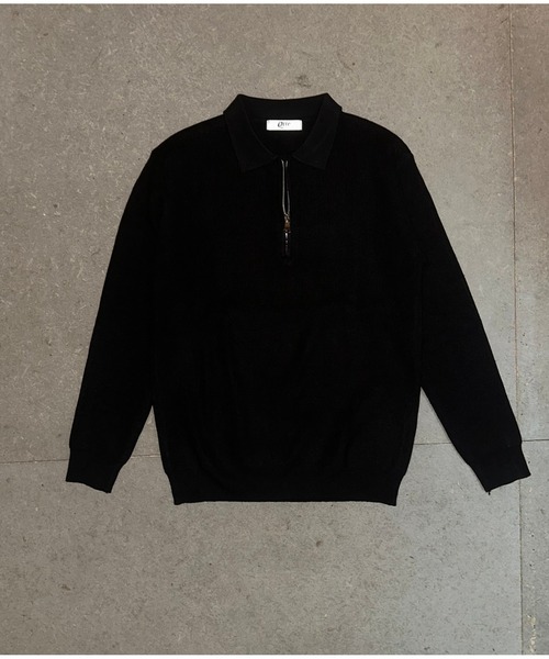 Otte(オッテ)の「ハーフジップルーズフィットニット(ニット/セーター・メンズ・ブラック・MEDIUM/X-LARGE/LARGE)」の8枚目の写真
