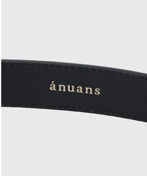 anuans(アニュアンス)の「スクエアバックルベルト(ベルト・レディース・ブラック/ダークブラウン/ベージュ系その他/シルバー系その他・FREE)」の8枚目の写真