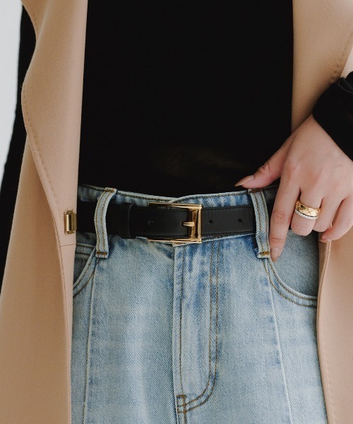 スクエアバックベルト スクエアバックルワイドベルト（ベルト・サスペンダー