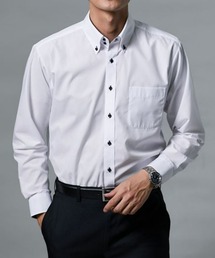 nissen（ニッセン）の「衿・袖口の汚れが目立ちにくい！　形態安定ドゥエボタンダウン長袖ワイシャツ　(M～8Lサイズ)（ビジネスシャツ）」