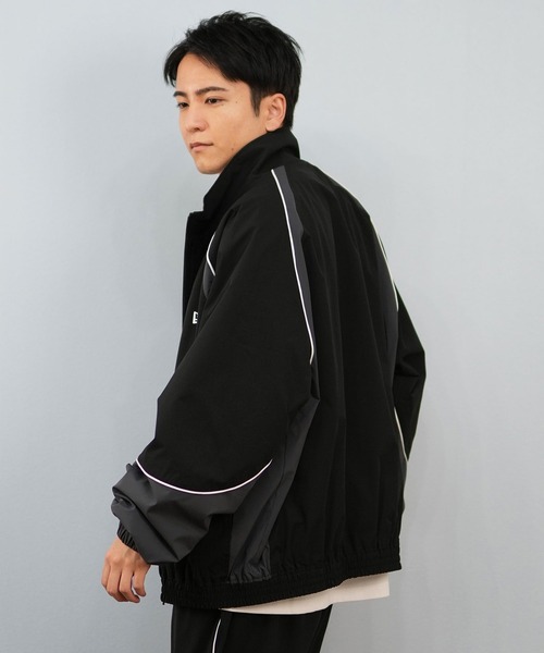 NEW ERA ベージュ ナイロンジャケット セットアップ 楽天市場】NEW ERA ニューエラ オーバーサイズド パイピング