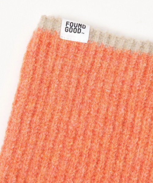 FOUND GOOD（ファウンドグッド）の「チョコットスヌード（ネックウォーマー/スヌード・レディース・ブルー系5/オレンジ系5/ベージュ/ブラック・FREE）」の8枚目の写真