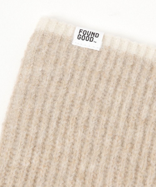 FOUND GOOD（ファウンドグッド）の「チョコットスヌード（ネックウォーマー/スヌード・レディース・ブルー系5/オレンジ系5/ベージュ/ブラック・FREE）」の9枚目の写真