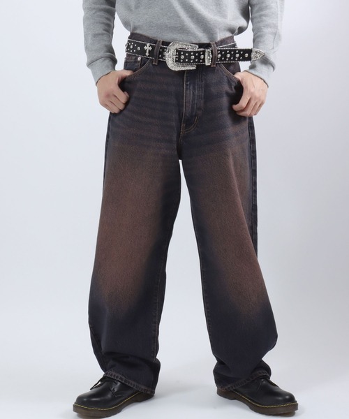 EDWIN（エドウィン）の「EDWIN（エドウィン）ヴィンテージウォッシュ ワイドストレートデニムパンツ/ジーンズ メンズ レディース ユニセックス（デニムパンツ・メンズ・ブルー系2/ブラック系2/ブルー系3/ブラック系1/ブルー系1・XS/S/M/L/XL）」の5枚目の写真