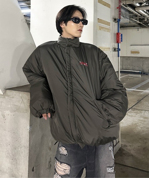 セール】2wayリバーシブル中綿ブルゾン（ダウンジャケット/コート