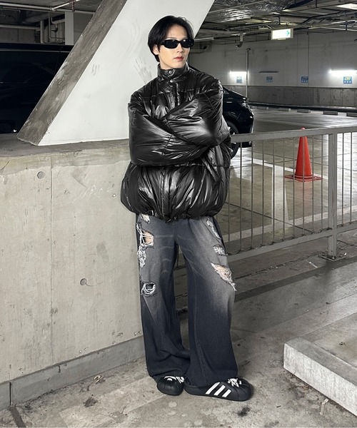 セール】2wayリバーシブル中綿ブルゾン（ダウンジャケット/コート