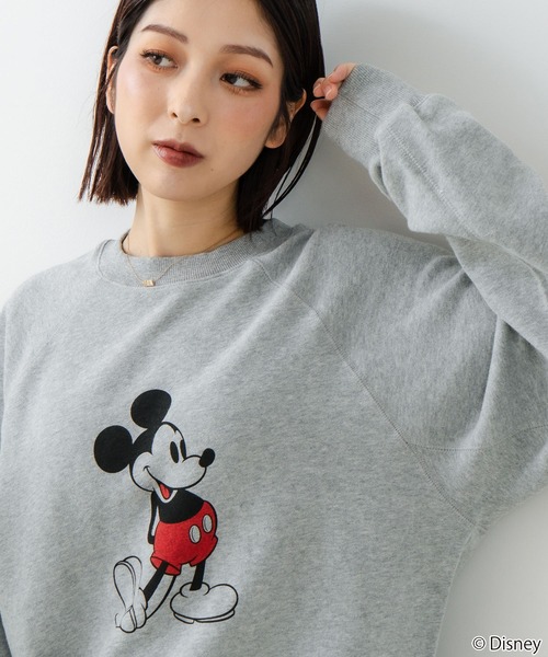 DISCUS(ディスカス)の「【DISCUS×DISNEY】「ミッキーマウス」キャラクタープリントスウェットトレーナー メンズ レディース ユニセックス(スウェット・レディース・ホワイト系その他/グレー系その他/ホワイト系その他2/ホワイト系その他3/グレー系その他2/グレー系その他3・MEDIUM/LARGE)」の5枚目の写真
