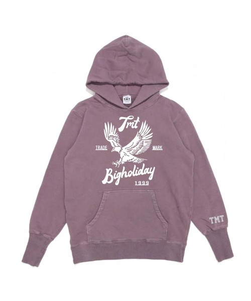 TMT（ティーエムティー）の「VINTAGE SWEAT HOODIE（Eagle）（パーカー・メンズ・パープル/グリーン・MEDIUM/LARGE/X-LARGE/XX-LARGE/SMALL）」の2枚目の写真