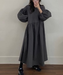 YUGA_YGMC Volume sleeve A-line dress