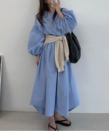 YUGA_YGMC Volume sleeve A-line dress