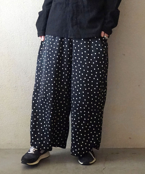 JOURNAL STANDARD LUXE(ジャーナルスタンダード ラックス)の「ドット イージーワイドパンツ(その他パンツ・レディース・ブラック・FREE)」の3枚目の写真
