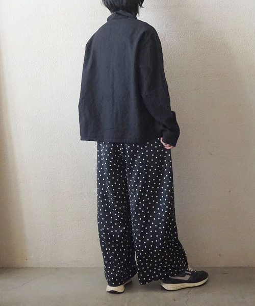 JOURNAL STANDARD LUXE(ジャーナルスタンダード ラックス)の「ドット イージーワイドパンツ(その他パンツ・レディース・ブラック・FREE)」の4枚目の写真