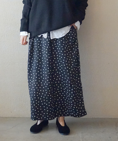JOURNAL STANDARD LUXE(ジャーナルスタンダード ラックス)の「ドット イージーワイドパンツ(その他パンツ・レディース・ブラック・FREE)」の7枚目の写真
